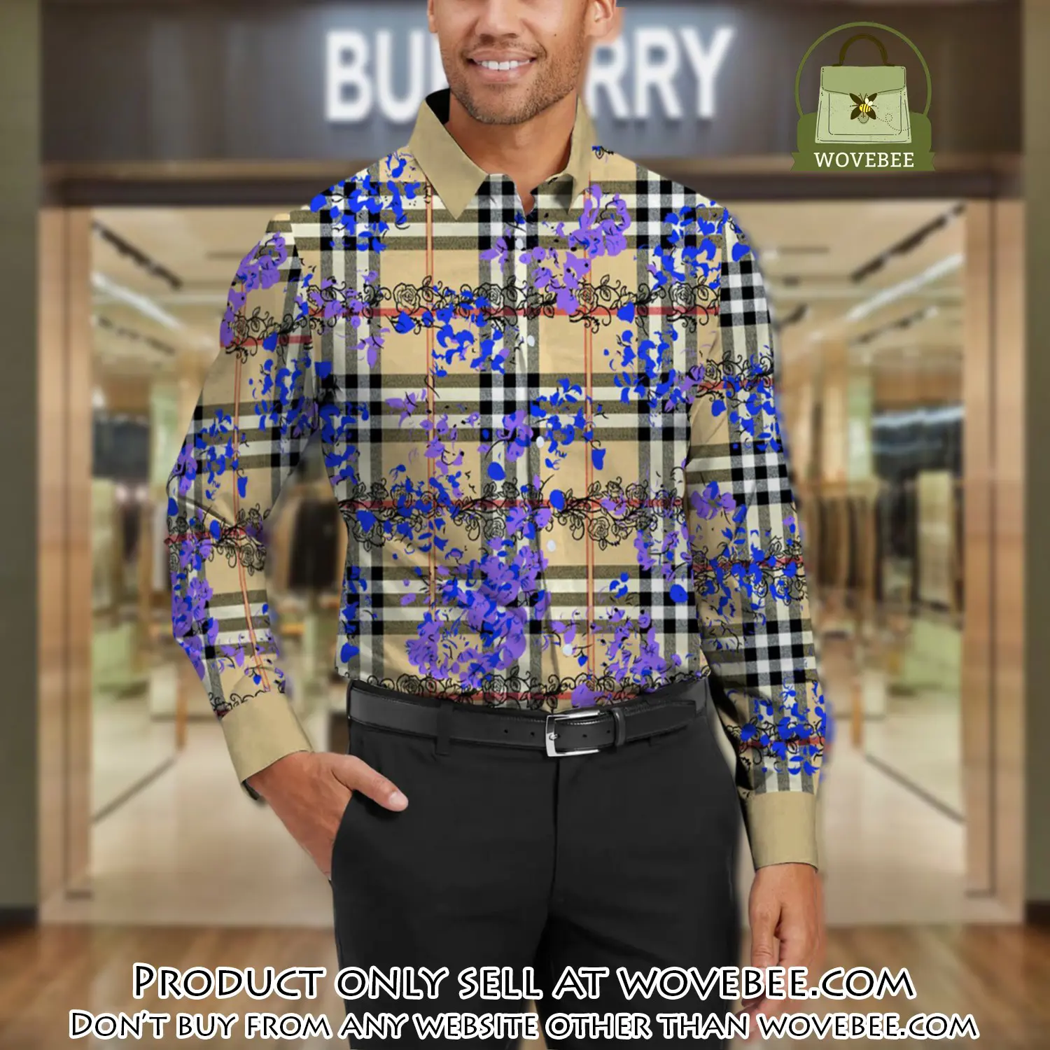 Burberry long sleeves button down shirt for elegant men lsb1002 wvb1044466